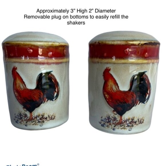 Rooster Kitchen Ceramic Artisan Accessories Functional Art Rustic Farmhouse Set - Picture 5 of 14